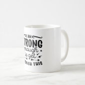 メンタルヘルス私は十分な不安Anxie強い コーヒーマグカップ (正面右)