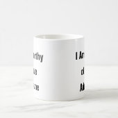 メンタルヘルス私は愛の価値がある自己愛マグカップ コーヒーマグカップ (中央)