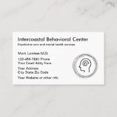 メンタルヘルス精神科医アポイントメントカード 名刺 (正面)