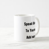 メンタルヘルス話親切なセラピーギフトマグ コーヒーマグカップ (正面右)