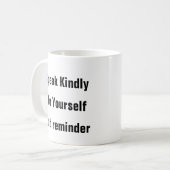 メンタルヘルス話親切なセラピーギフトマグ コーヒーマグカップ (正面左)