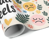 メンタルヘルス認識度その良い絵文字 ラッピングペーパー (ロールコーナー)