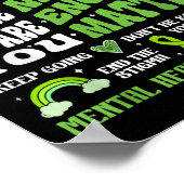 メンタルヘルス認識度のサやる気を起こさせるポート ポスター (角)