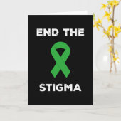 メンタルヘルス認識度のスティグマ終了 カード (黄色い花)