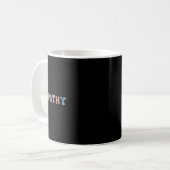 メンタルヘルス認識度の優しさ コーヒーマグカップ (正面左)