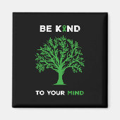 メンタルヘルス認識度は心に優しい マグネット (正面)