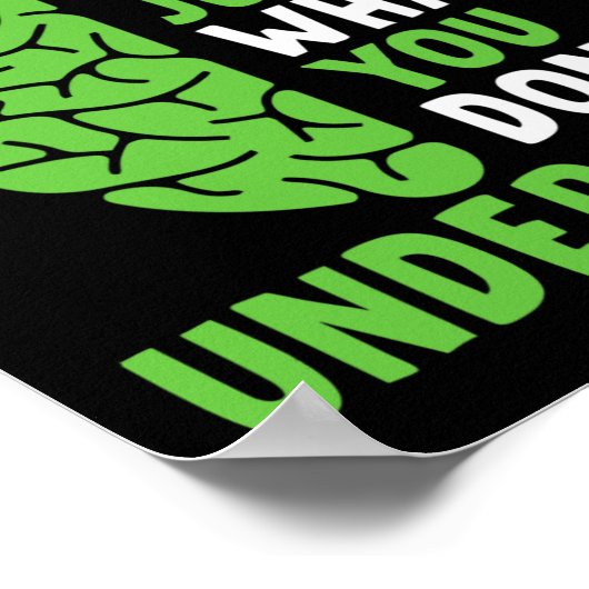 メンタルヘルス認識度は自分が何をしていないかを判断しない ポスター (角)