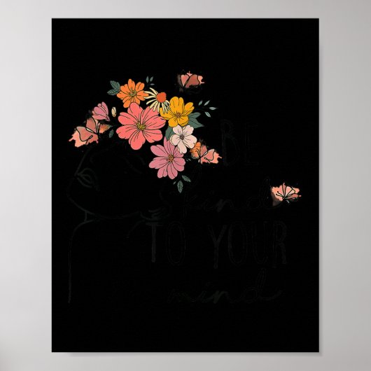 メンタルヘルス認識度は自分に優しくしなさい ポスター (正面)