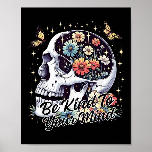 メンタルヘルス認識度は自分に優しくしなさい ポスター (正面)