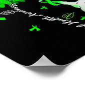 メンタルヘルス認識度ひまわりグリーンリボンエール ポスター (角)