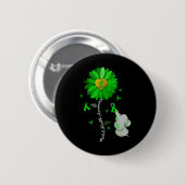 メンタルヘルス認識度ひまわりグリーンリボンエール 缶バッジ (正面&裏面)