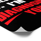 メンタルヘルス認識度カウンセリングギフト – セラピスト ポスター (角)