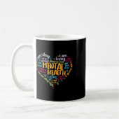 メンタルヘルス認識度ギフトうつ病 コーヒーマグカップ (左)