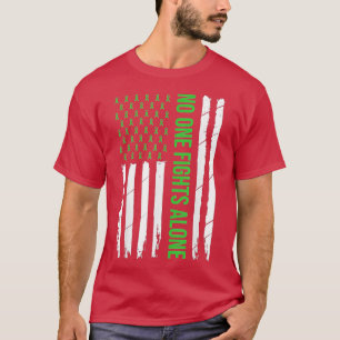 メンタルヘルス認識度グリーンリボン Tシャツ