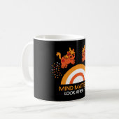 メンタルヘルス認識度コーヒーマグをサポート コーヒーマグカップ (正面左)