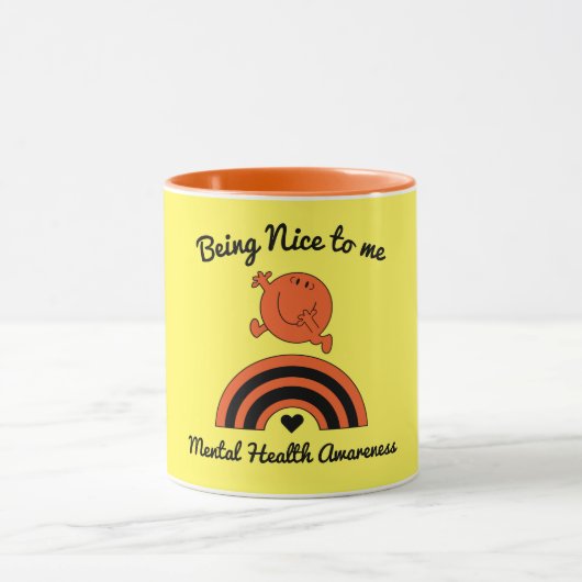 メンタルヘルス認識度コーヒーマグをサポート マグカップ (中央)