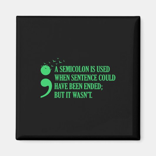 メンタルヘルス認識度サポーターのグラフィック マグネット (正面)