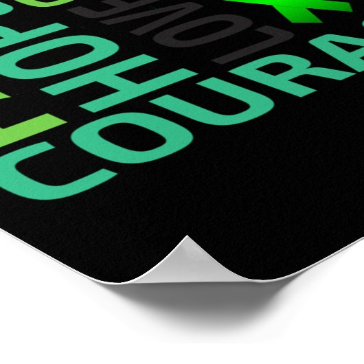 メンタルヘルス認識度シやる気を起こさせるャツラブス ポスター (角)