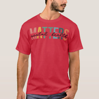メンタルヘルス認識度シャツエンドザスティグマのレインブ Tシャツ