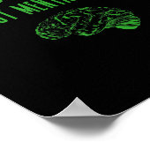 メンタルヘルス認識度シャツ – グリーンエンドThe Stig ポスター (角)