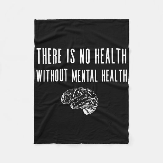 メンタルヘルス認識度シャツ – End The Stigma Shi フリースブランケット (正面)