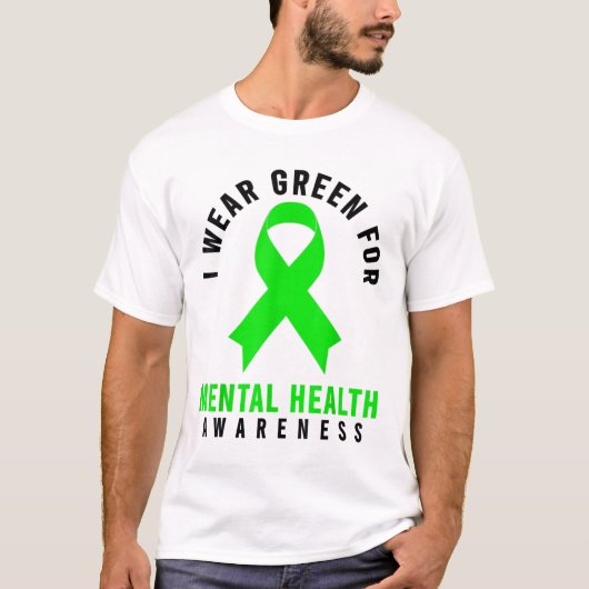 メンタルヘルス認識度シャツ – World Mental Health Tシャツ (正面)