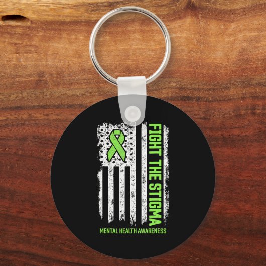 メンタルヘルス認識度スティグマと戦うメンタルH キーホルダー (正面)