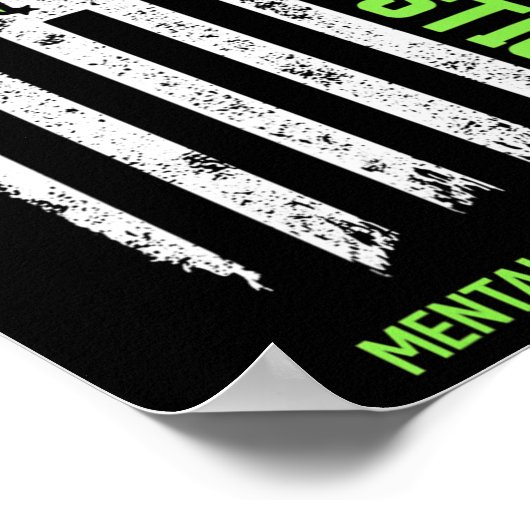 メンタルヘルス認識度スティグマと戦うメンタルH ポスター (角)