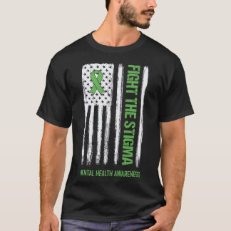 メンタルヘルス認識度スティグマと戦うメンタルH Tシャツ