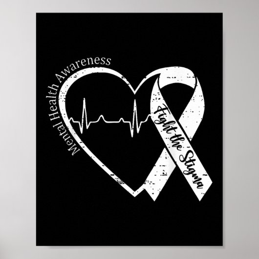 メンタルヘルス認識度スティグマハートGreと戦う ポスター (正面)