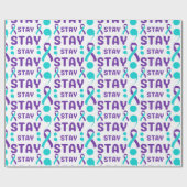 メンタルヘルス認識度ステイラッピング ラッピングペーパー (フラット)