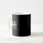 メンタルヘルス認識度セラピスト終了ザStigma コーヒーマグカップ (正面左)