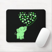 メンタルヘルス認識度ゾウハートサポーター マウスパッド (マウス)