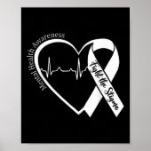 メンタルヘルス認識度ハートスティグマGreと戦う ポスター (正面)