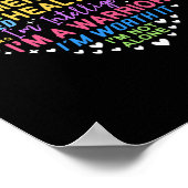 メンタルヘルス認識度ハート ポスター (角)