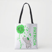 メンタルヘルス認識度パーソナライズされたトート トートバッグ (正面)