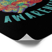 メンタルヘルス認識度ブレインレインボー ポスター (角)