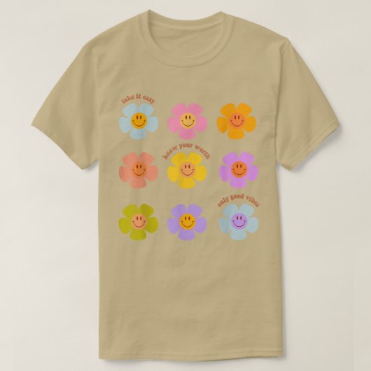 メンタルヘルス認識度引用文植物ラバーカワイフロ Tシャツ (デザイン正面)