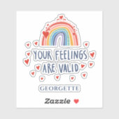 メンタルヘルス認識度感覚が有効 シール (シート)