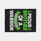 メンタルヘルス認識度戦士メンタルブラザー フリースブランケット (正面(横))