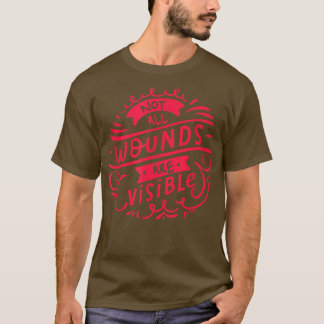 メンタルヘルス認識度月すべての傷がVではない Tシャツ