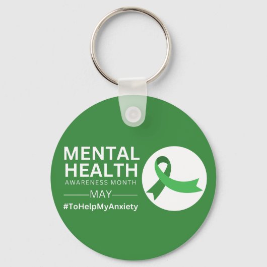 メンタルヘルス認識度月2023 |不安 キーホルダー (正面)