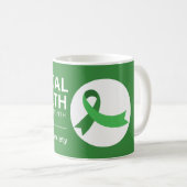 メンタルヘルス認識度月2023 |不安 コーヒーマグカップ (正面右)