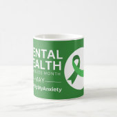 メンタルヘルス認識度月2023 |不安 コーヒーマグカップ (中央)