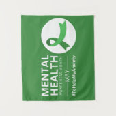 メンタルヘルス認識度月2023 |不安 タペストリー (正面)