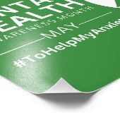 メンタルヘルス認識度月2023 |不安 フォトプリント            (角)