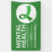 メンタルヘルス認識度月2023 |不安 横断幕 (縦)