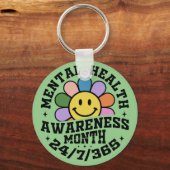 メンタルヘルス認識度月 キーホルダー (正面)