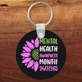 メンタルヘルス認識度月 キーホルダー (正面)