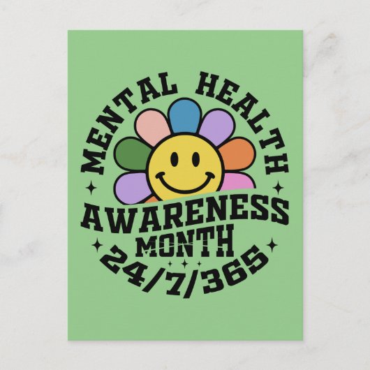 メンタルヘルス認識度月 シーズンポストカード (正面)
